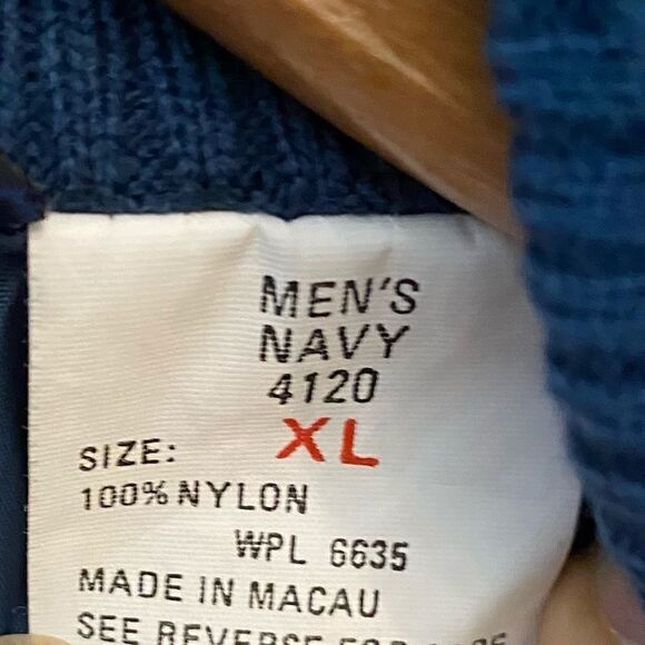 Woolrich Men’s XL Blue Nylon Utility Pockets Nylon Windbreaker - Picture 9 of 11